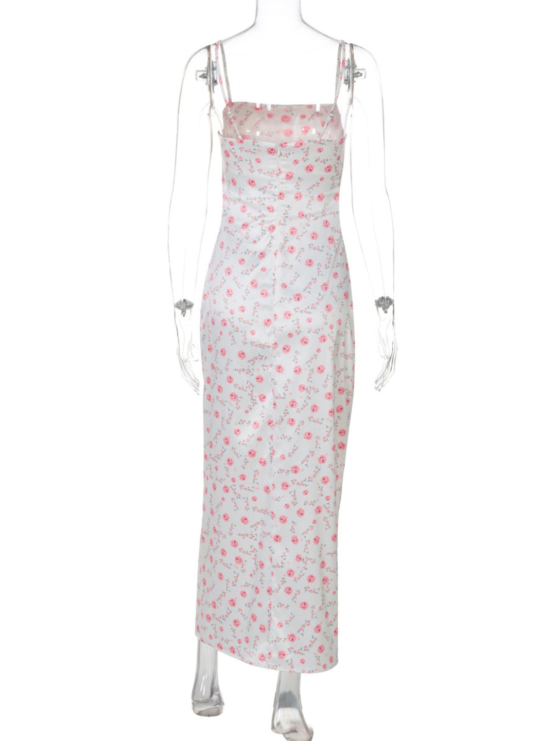 Floral Print Spaghetti Strap Midi Dress