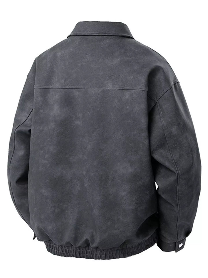 Men's Plus Size Zip Up Bomber Jacket