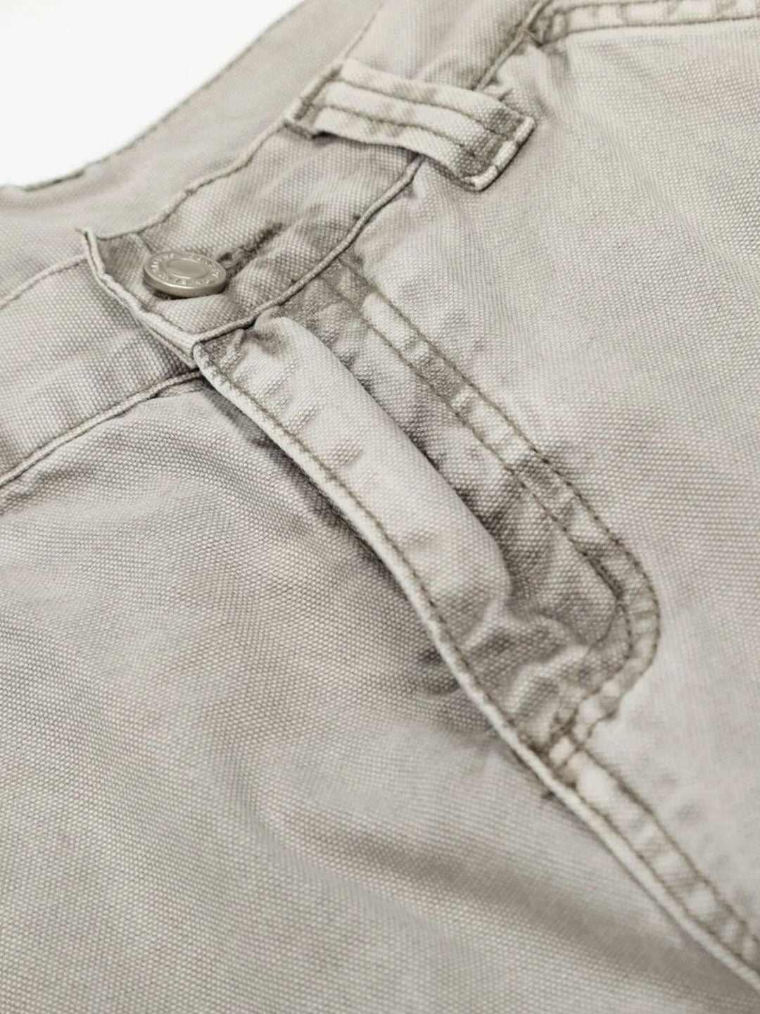 Men's Washed Wide Leg Cargo Jeans with Multiple Pockets
