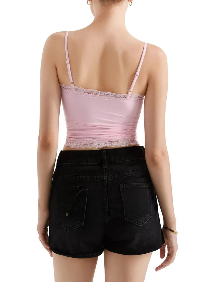 Lace Trim Cami Top