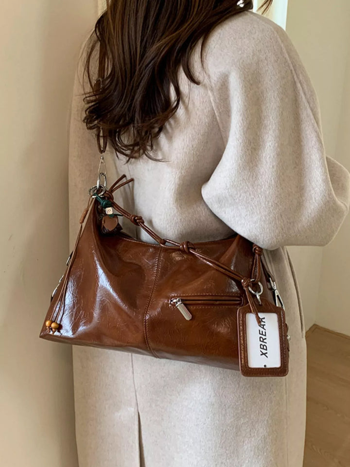 Vintage Style PU Leather Shoulder Bag