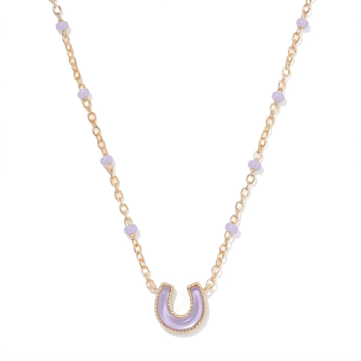 Geometric Irregular Cross And Heart Necklace