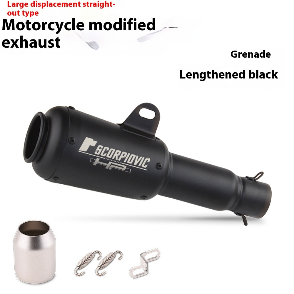 Motorcycle Modification Flower Cover Barrel Exhaust Pipe Universal