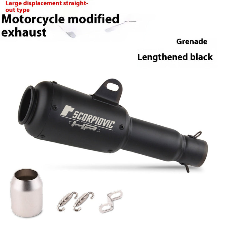Motorcycle Modification Flower Cover Barrel Exhaust Pipe Universal