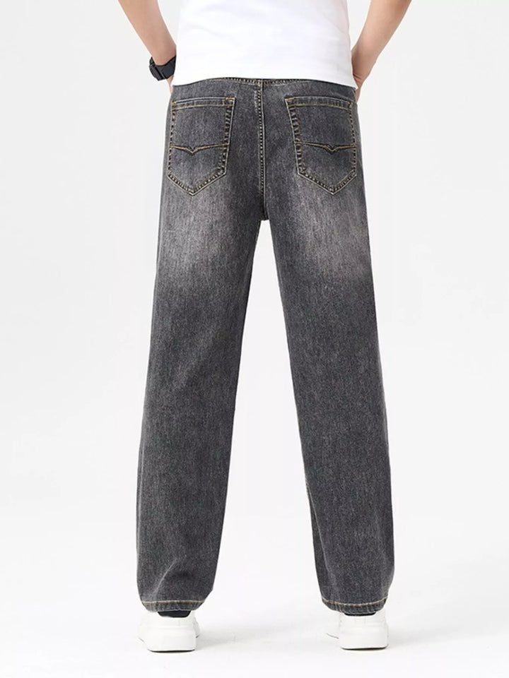Men's Relaxed Fit Washed Jeans