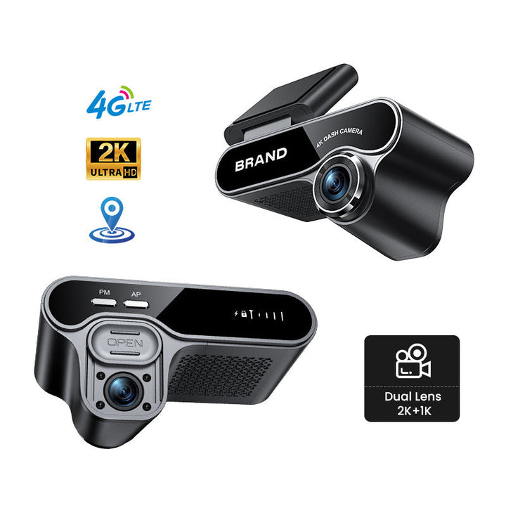 Real-time Monitoring Dual-radar 4G Dual-camera Dash Cam