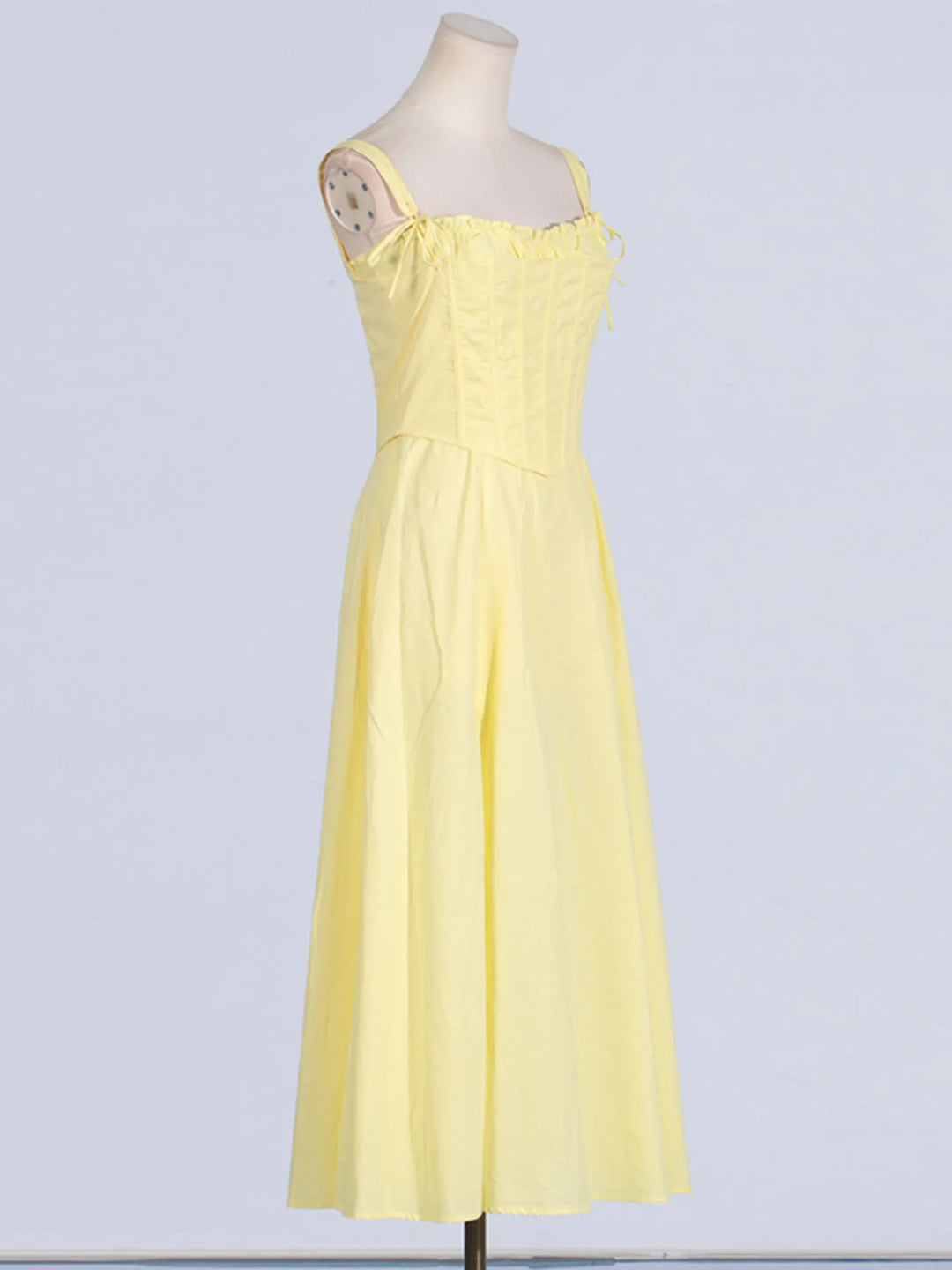 Slit Sleeveless Zip Back Midi Dress