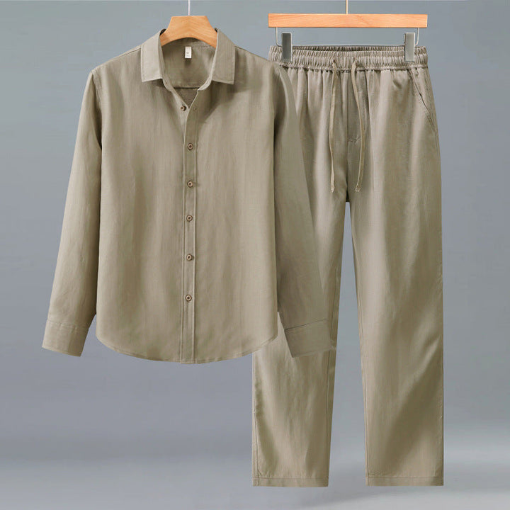High-end Quality Tencel-linen Casual Mens Suit