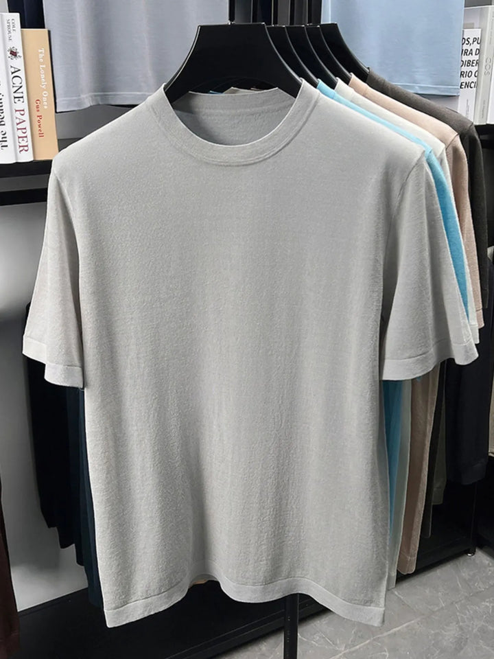 Men's Plus Size Round Neck Short Sleeve T-Shirt