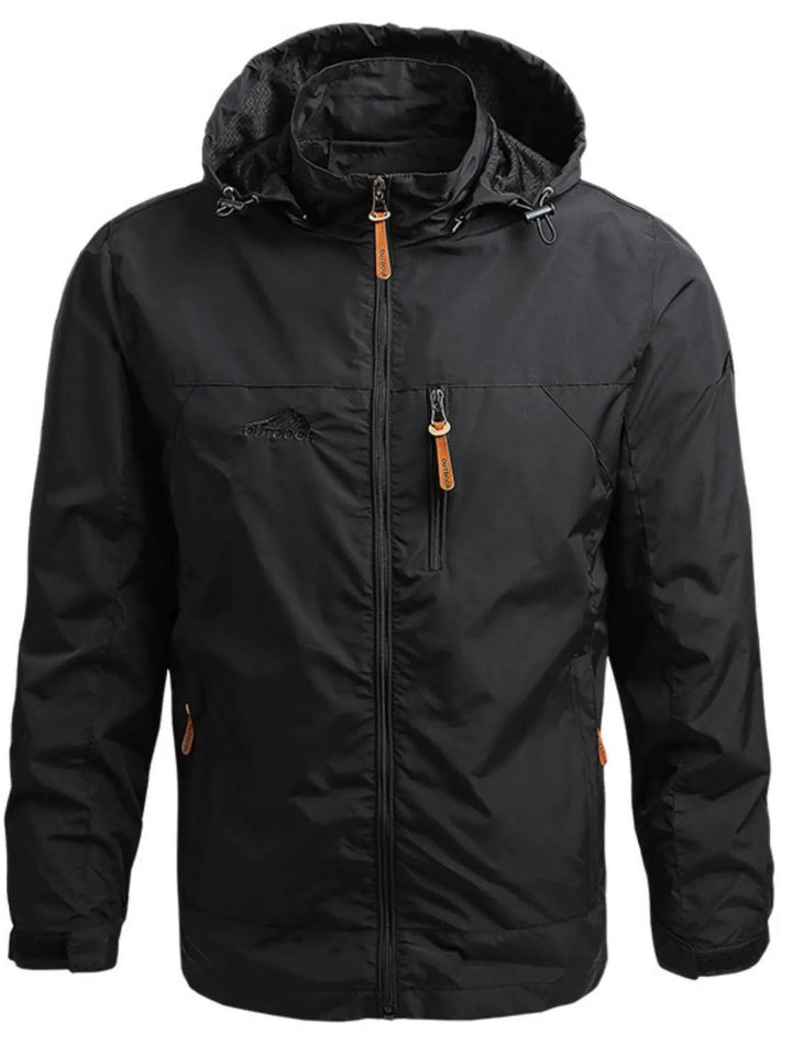 Men's Plus Size Outdoor Windproof Hooded Jacket