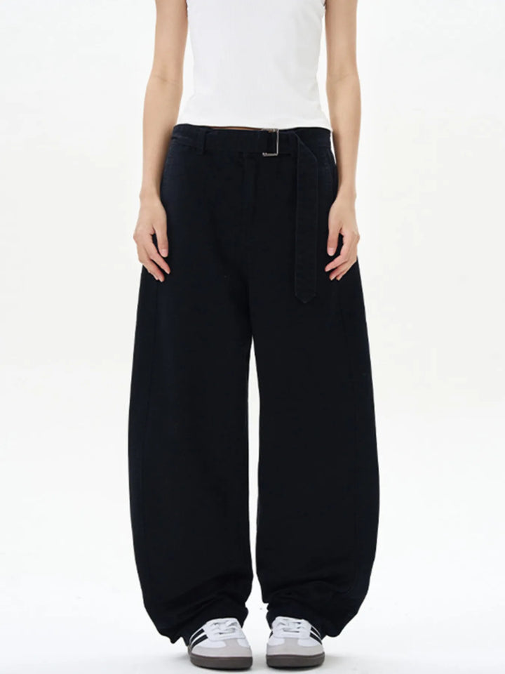 Men's Full Size Washed Wide Leg Cargo Pants Plus Size