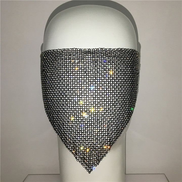 Personality Trend Accessories Rhinestone Mask