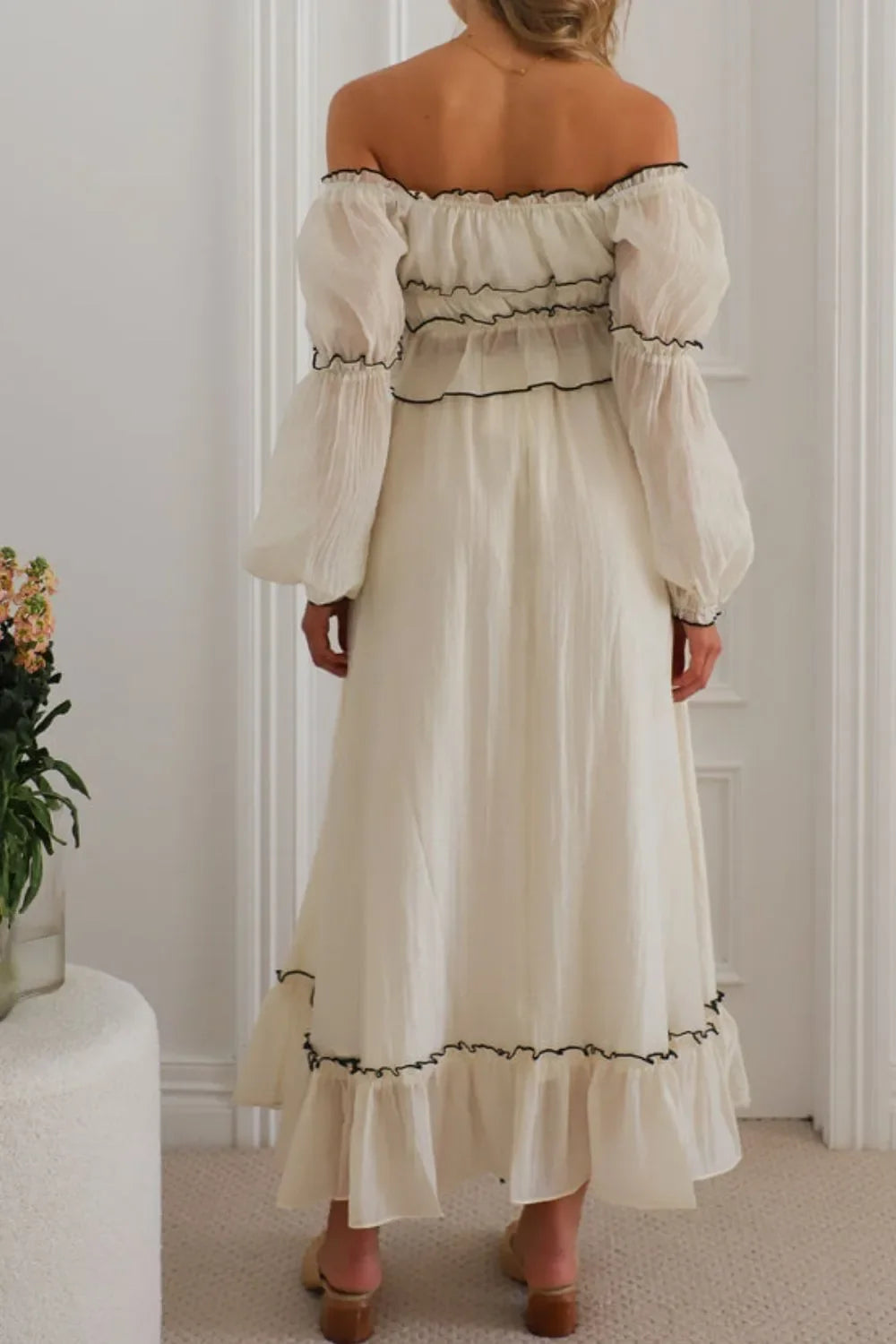 Off-Shoulder Top and Skirt Set