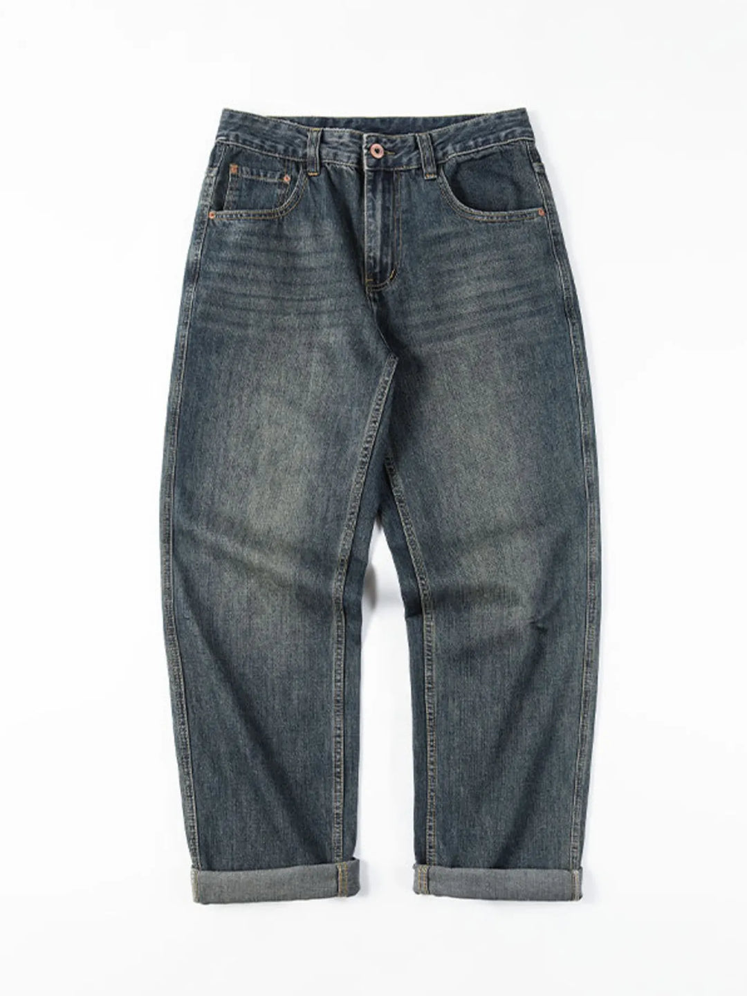 Men's Vintage Wash Loose Fit Jeans