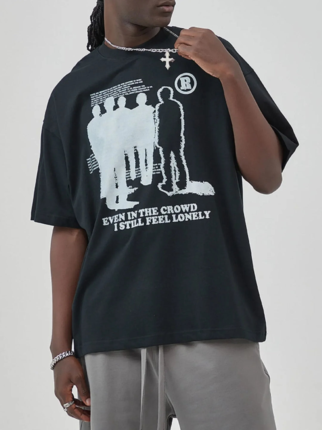 Men's Graphic Round Neck Short Sleeve T-Shirt