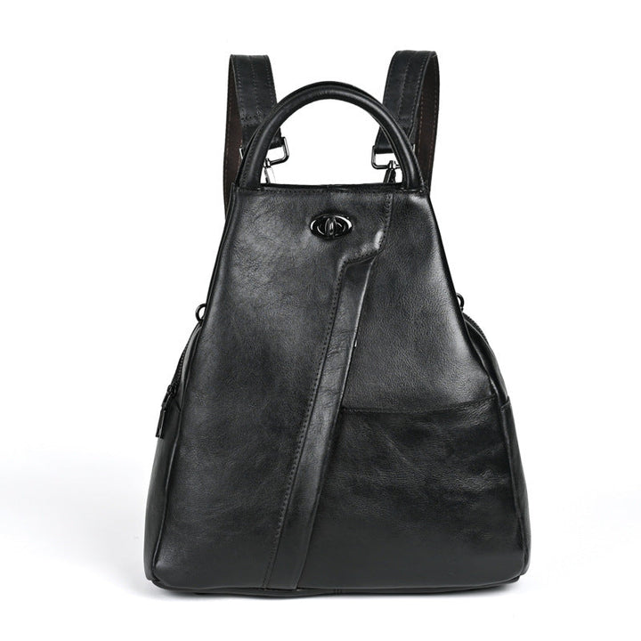 Vintage Large-capacity Backpack Made From Full-grain Cowhide