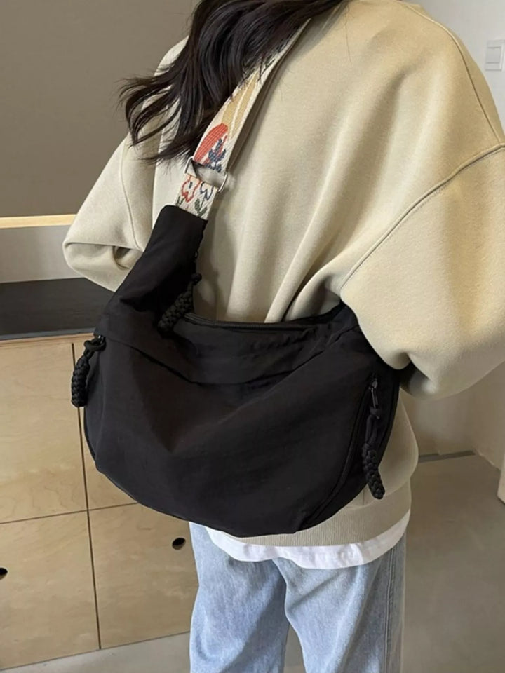 Adjustable Wide Strap Crossbody Bag