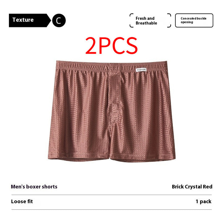 Ice Silk Arrow Pants Nylon Ice Silk Men's Boxers