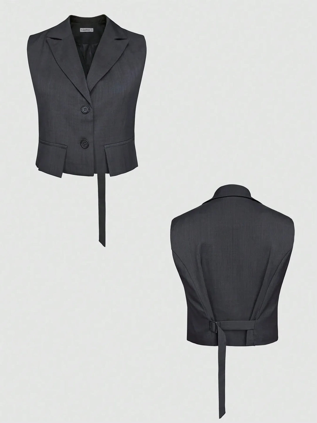 Button Up Sleeveless Top and Pants Set