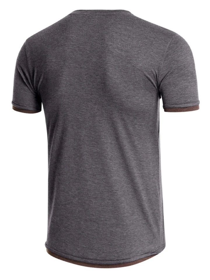 Men's Classic Henley Short Sleeve Top