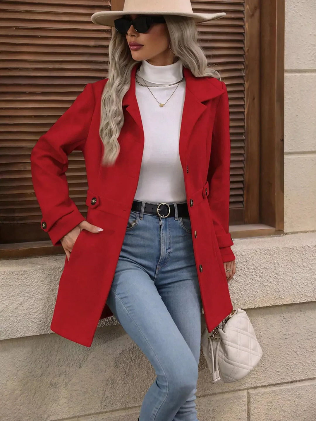 Button Up Long Sleeve Outerwear