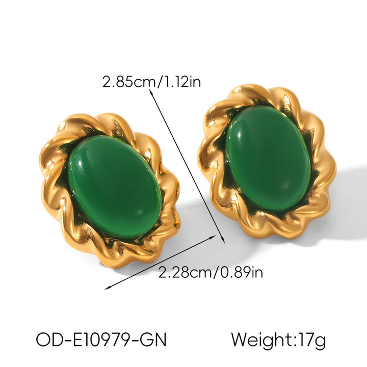 Vintage Personalized Non-fading Titanium Steel Earrings For Women
