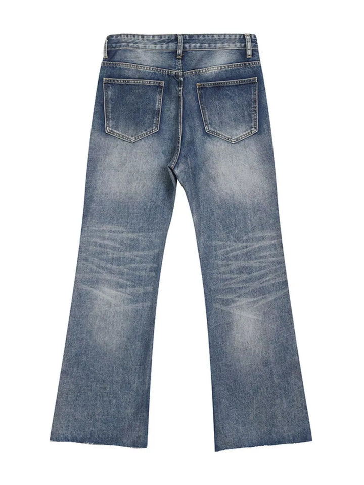 Men's Vintage Wash Flare Jeans