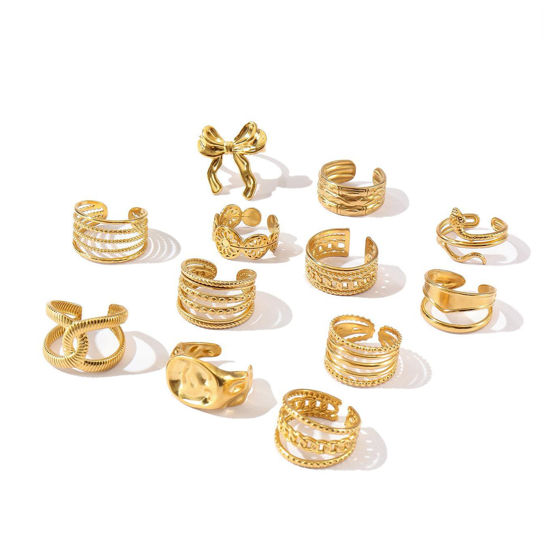French-style Starsunmoon Ring For Women