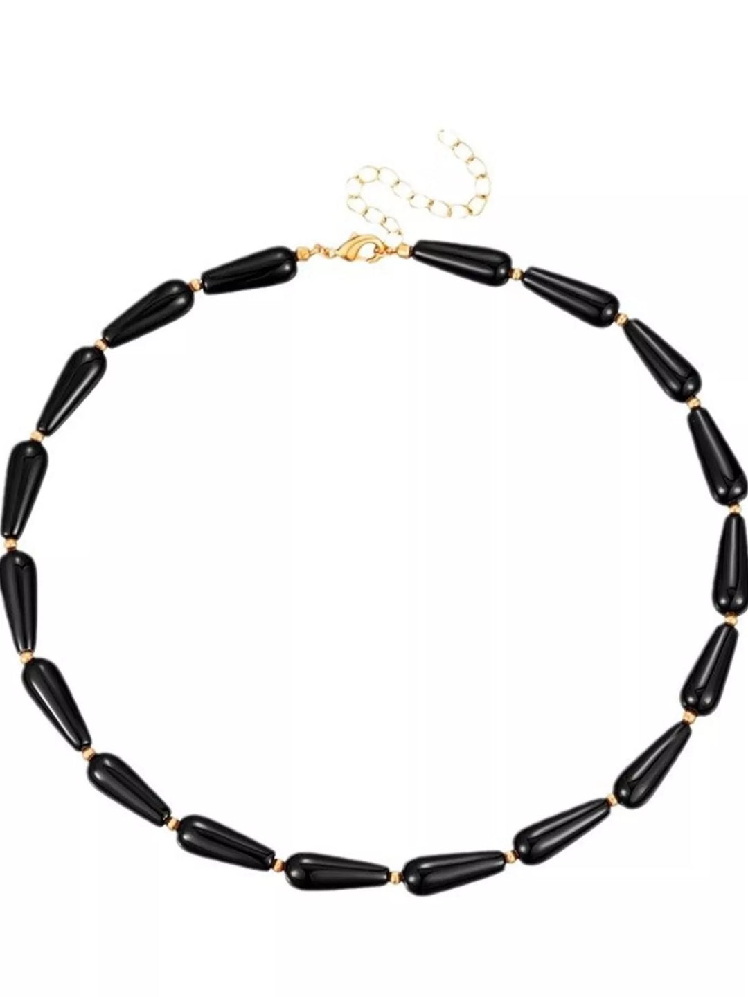 Alloy Teardrop Adjustable Necklace