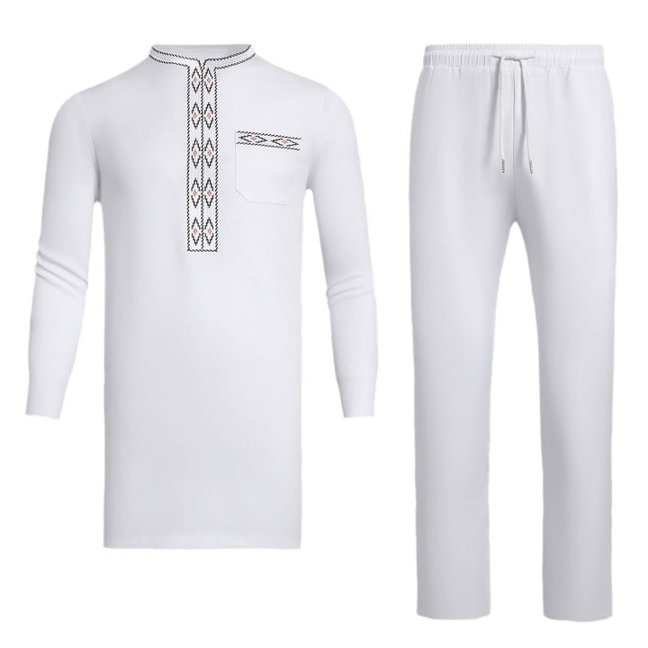 African Men's Ethnic Suit High Quality Embroidery