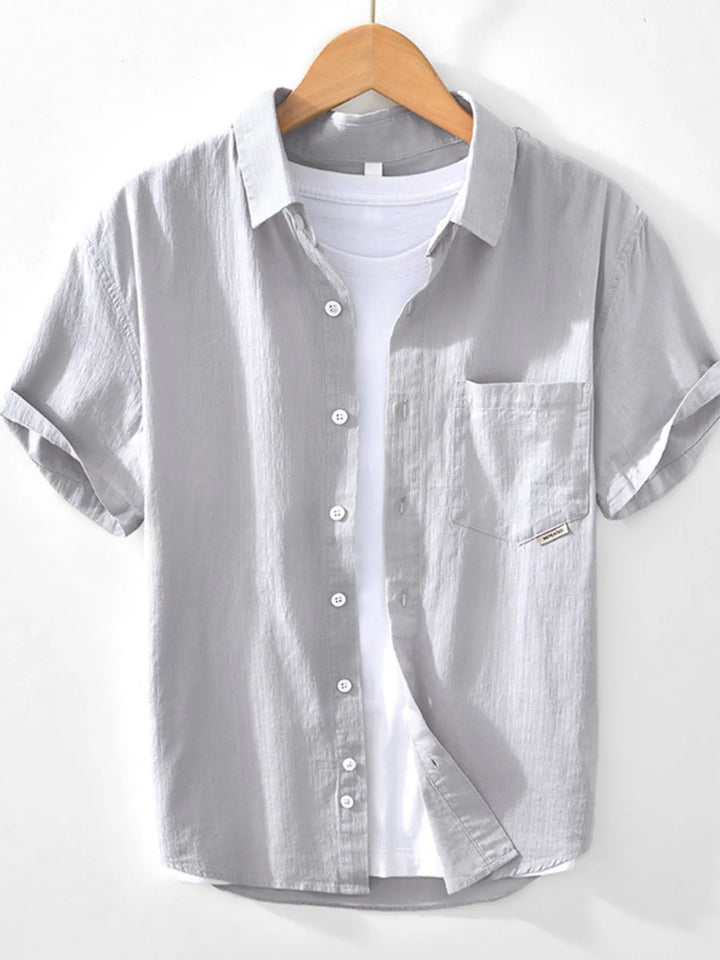 Men's Button Up Short Sleeve Shirt