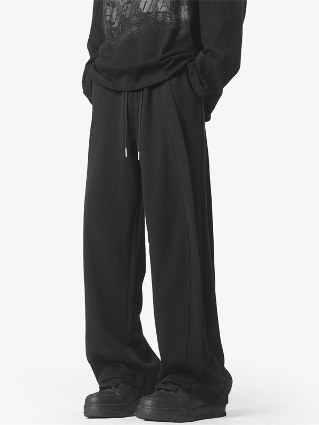 Men's Full Size Drawstring Wide Leg Pants Plus Size