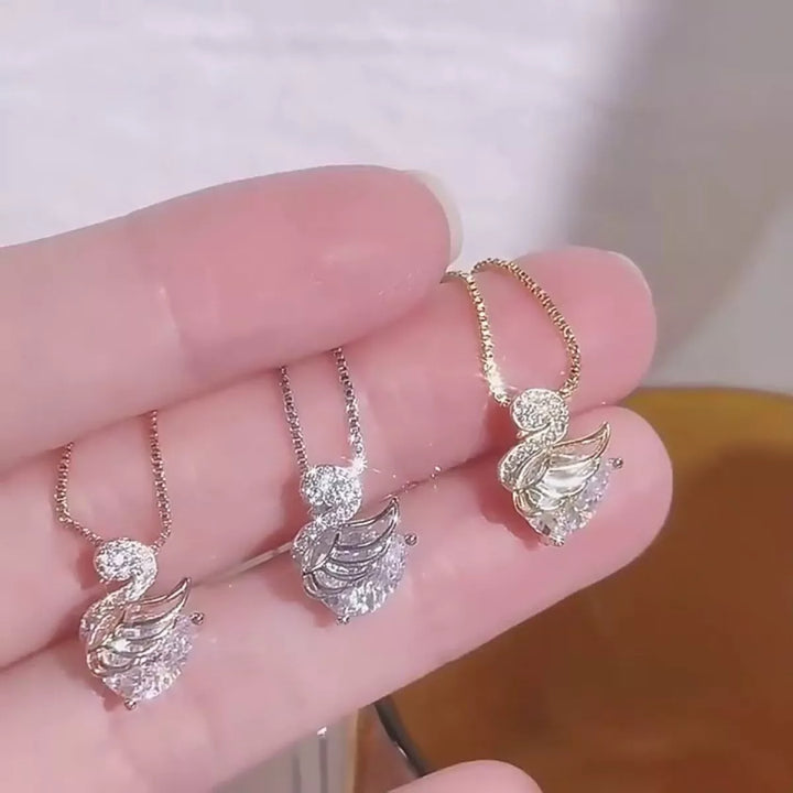 925 Sterling Silver Zircon Pendant Necklace