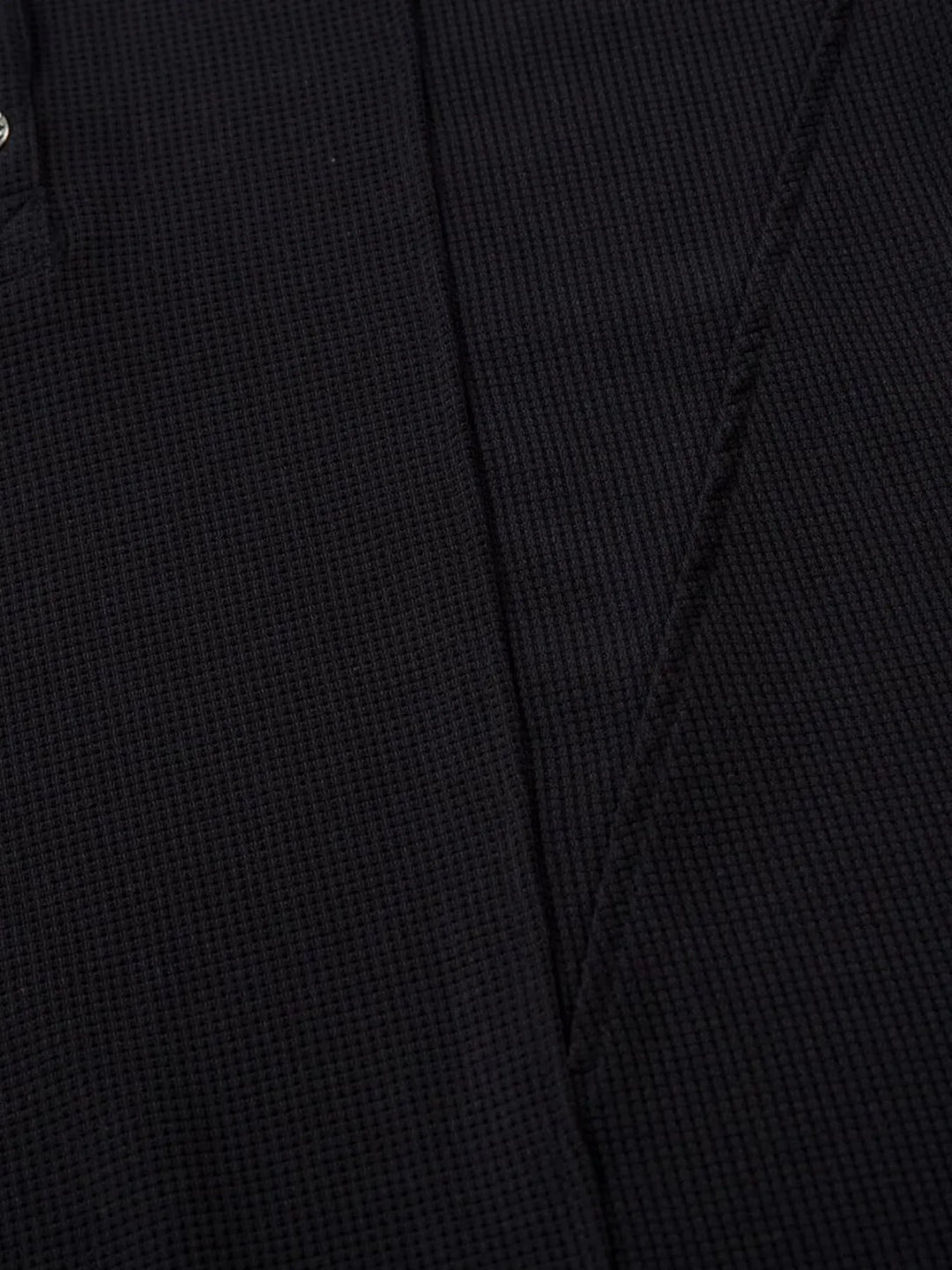 Men's Henley Structured Waffle-Knit T-Shirt