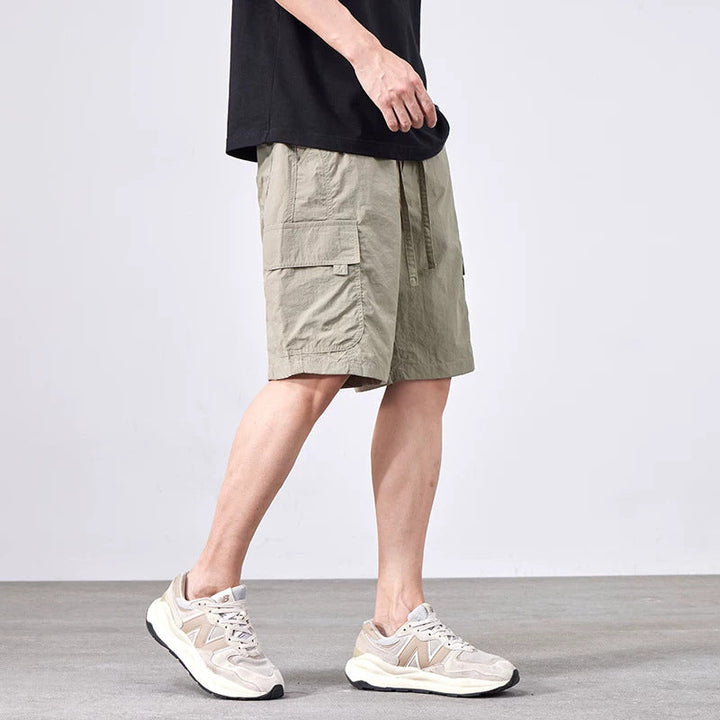 Cropped Pants American-style Streetwear Quick-drying Mid-length Trousers