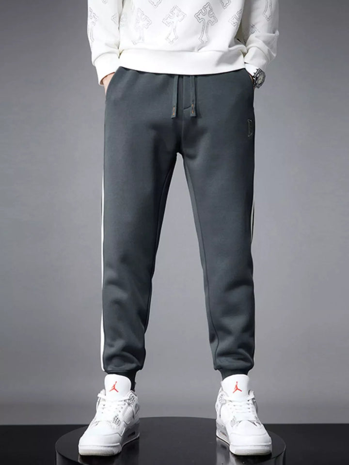 Men's Casual Striped Joggers