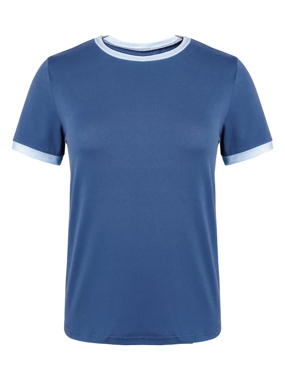 Casual Contrast Trim Short Sleeve T-Shirt