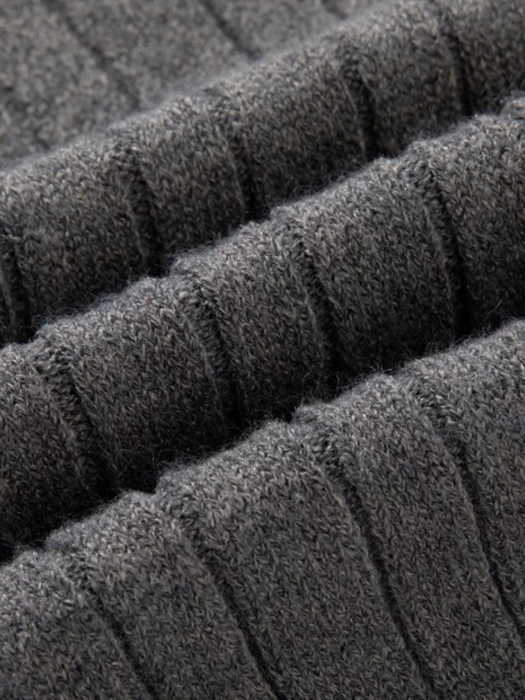 Men's Full Size Cable Knit Half-Zip Sweater Plus Size