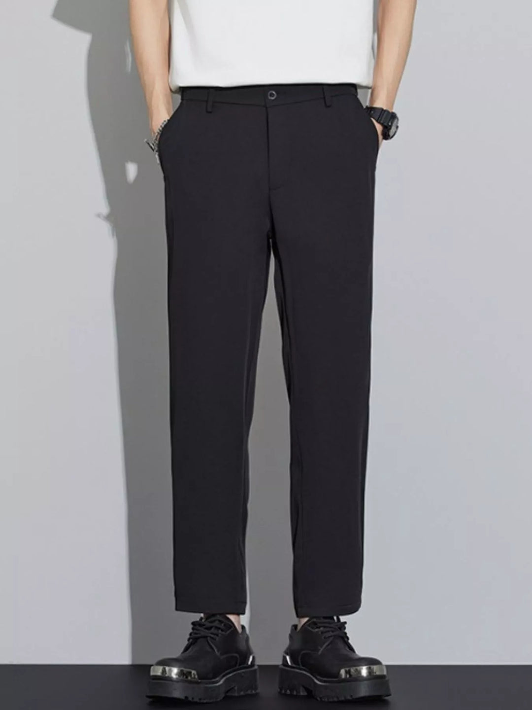 Men's Plus Size Straight Leg Casual Pants