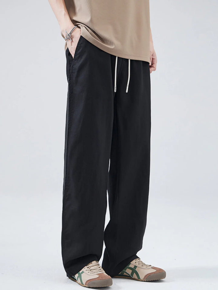 Men's Full Size Casual Loose-Fit Drawstring Pants Plus Size