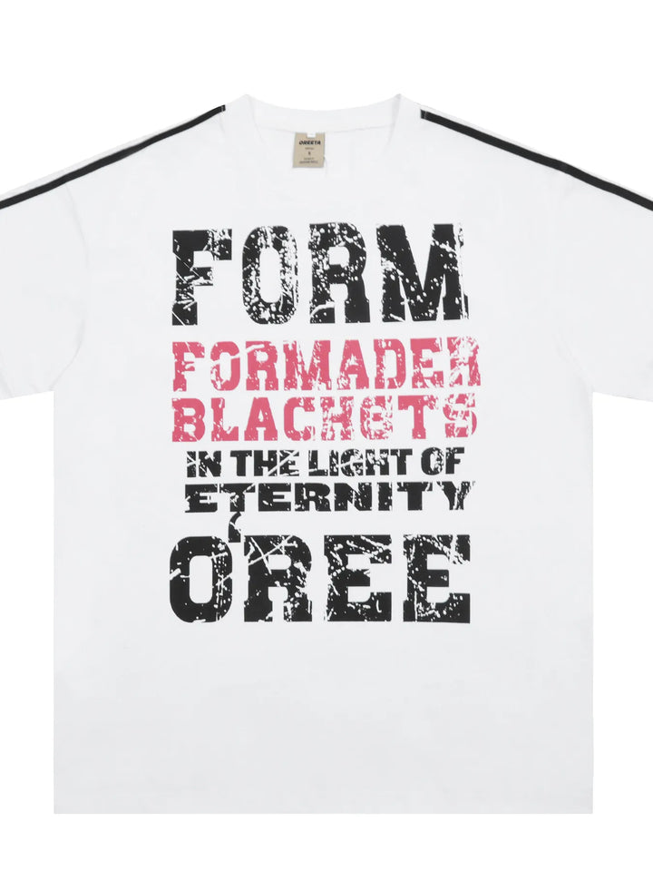 Men's Letter Graphic Round Neck T-Shirt