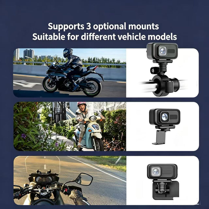 2K Motorcycle Dash Cam Outdoor Riding Waterproof Sports Camera For Electric Bicycles