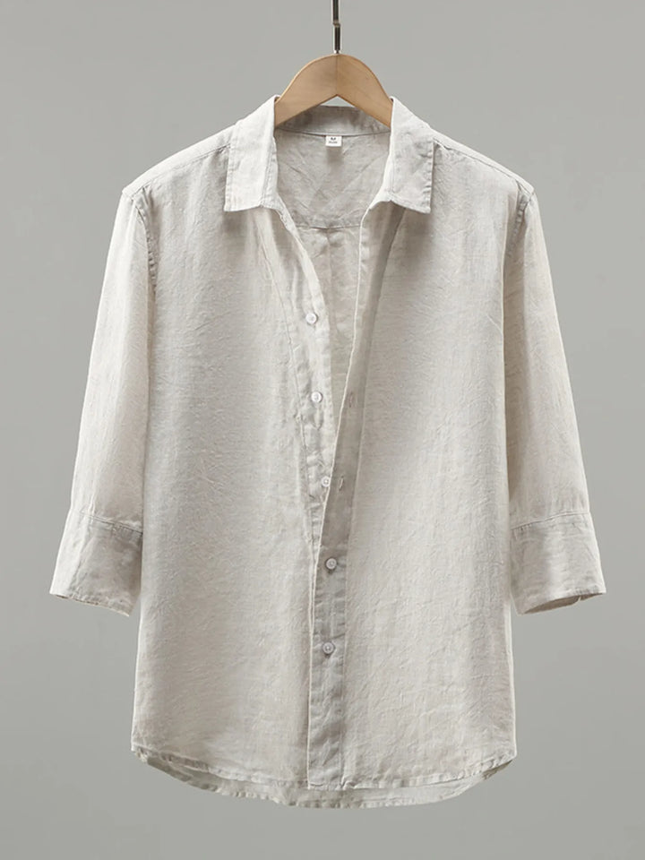 Men's Plus Size Button Up Long Sleeve Shirt
