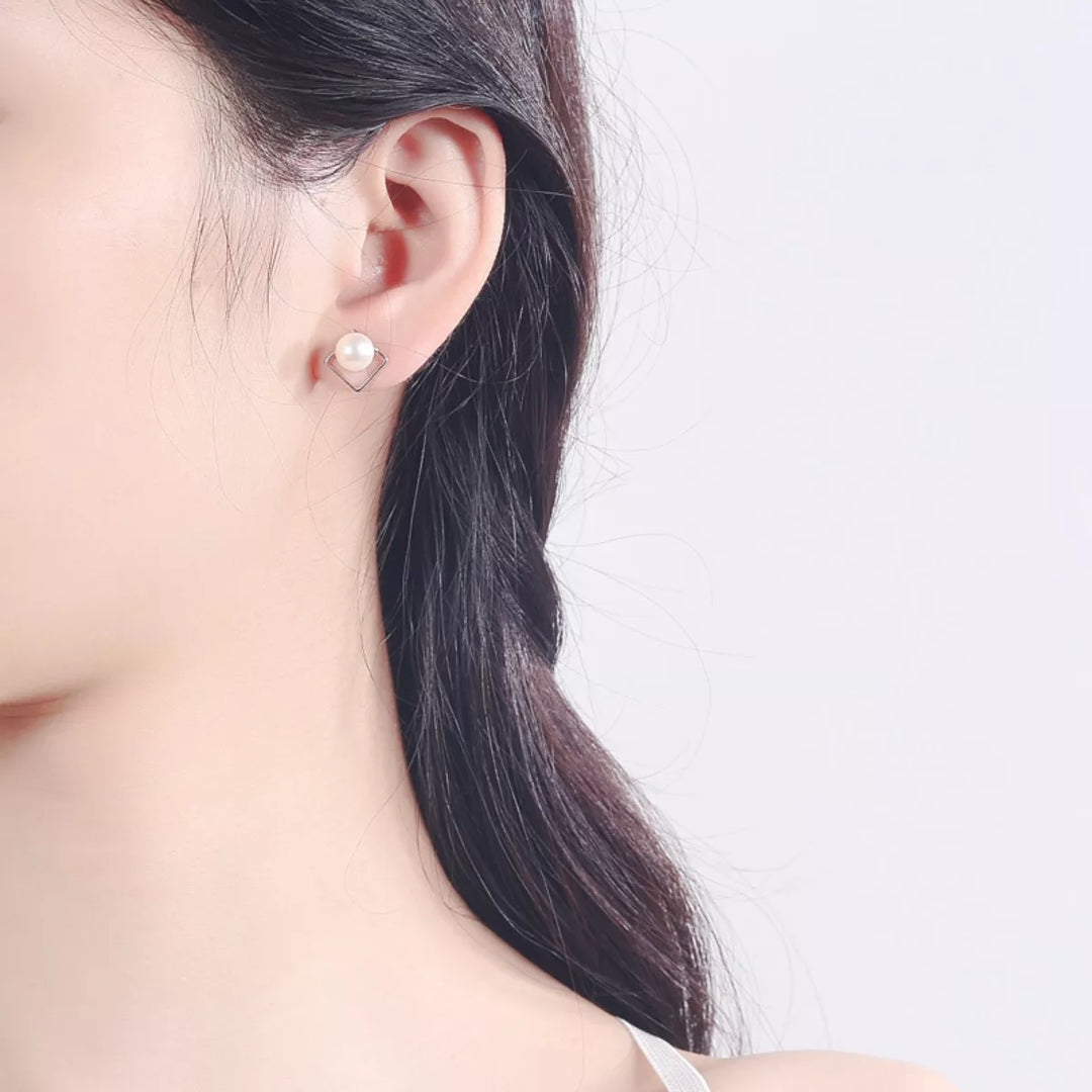 Pearl Stud Earrings