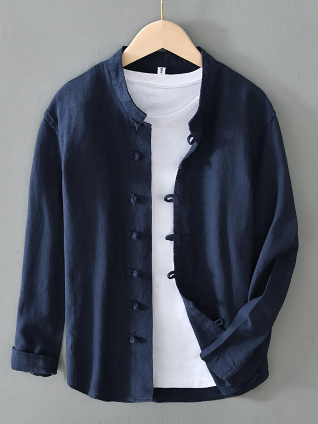 Men's Plus Size Button Up Long Sleeve Shirt