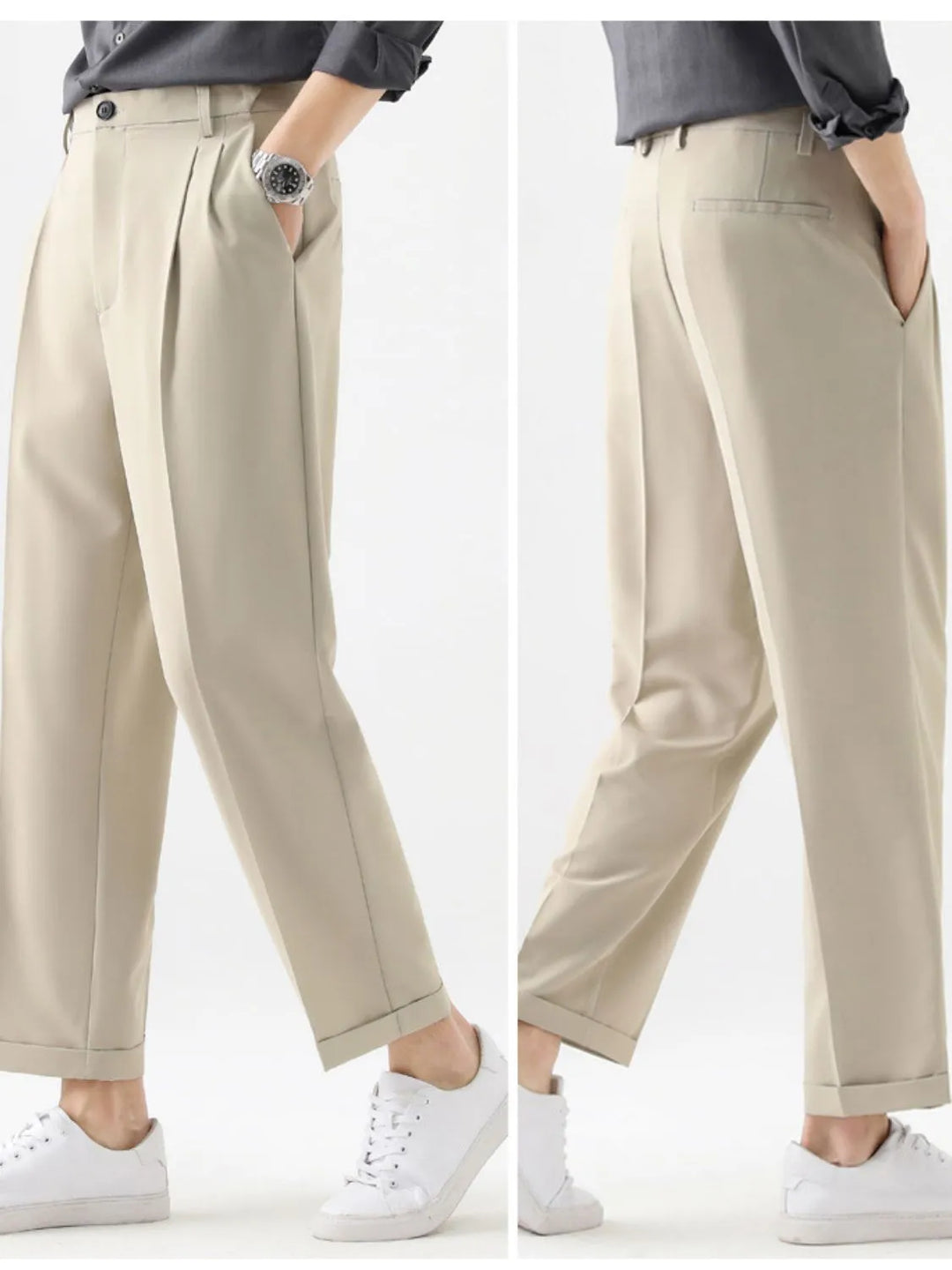 Men's Plus Size Basic style Solid Pants