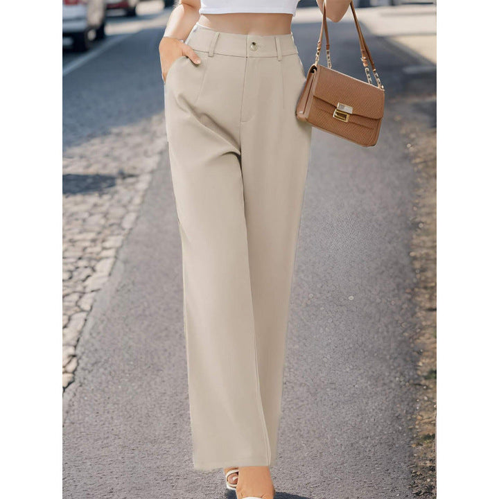 Elegant Womens Suit Pants With Pockets