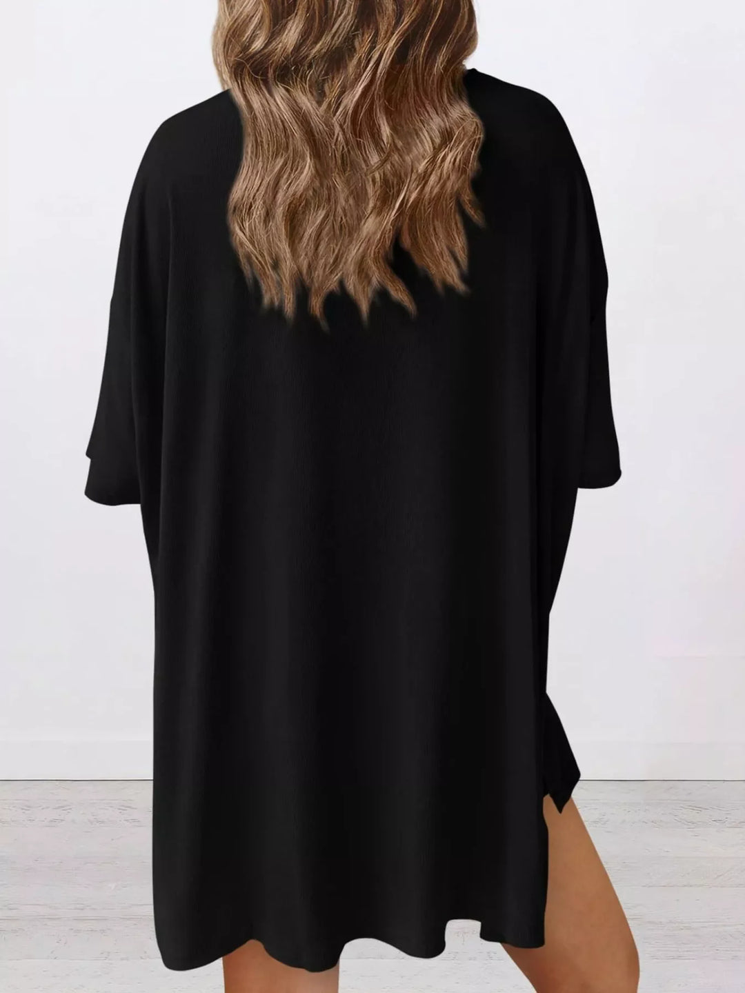 Full Size Half Sleeve T-Shirt and Shorts Set Plus Size