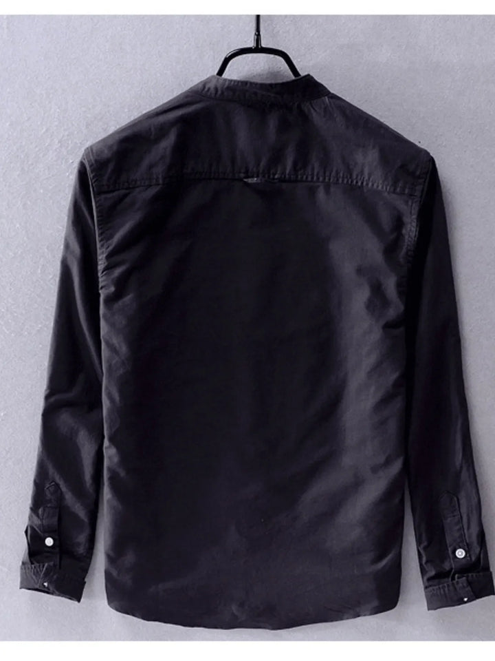 Men's Plus Size Button Up Long Sleeve Shirt