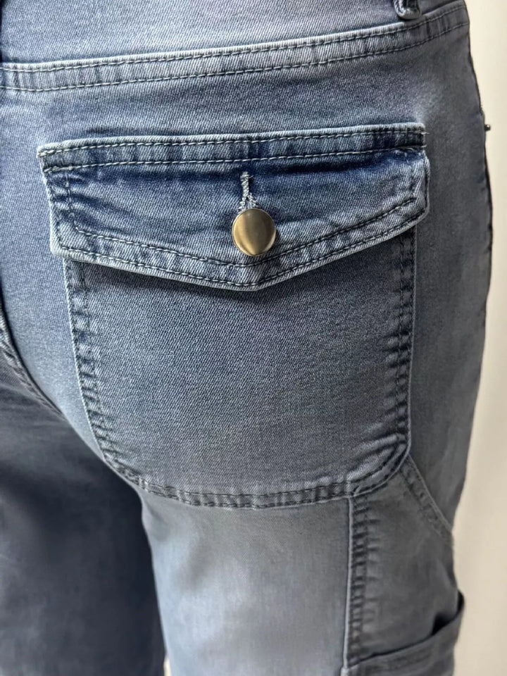 Washed Wide Leg Jeans